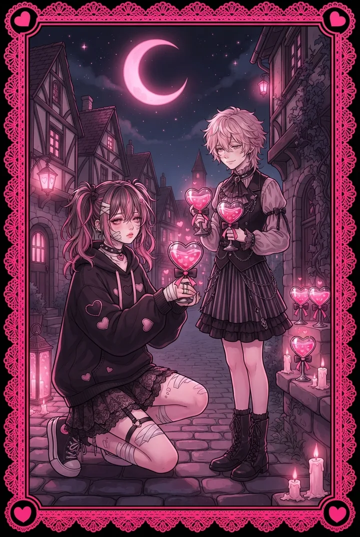 컵 6 Six of Cups 타로 카드