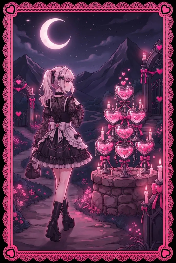 컵 8 Eight of Cups 타로 카드