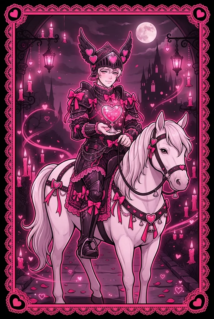 컵 나이트 Knight of Cups 타로 카드