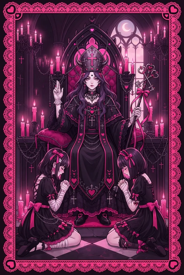 교황 The Hierophant 타로 카드