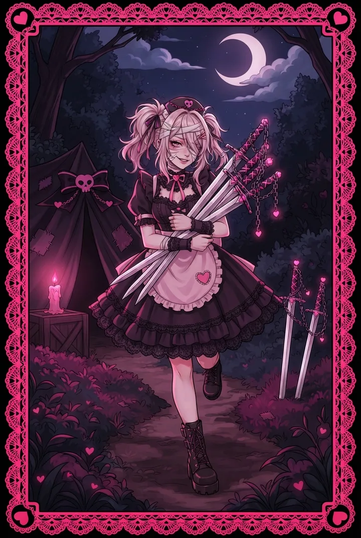 소드 7 Seven of Swords 타로 카드