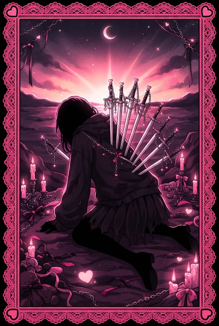 소드 10 Ten of Swords 타로 카드
