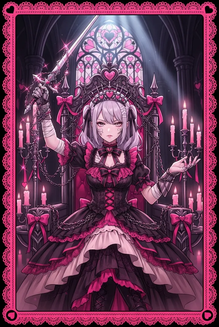 소드 퀸 Queen of Swords 타로 카드