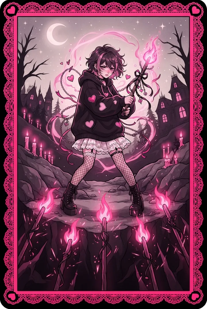 완드 7 Seven of Wands 타로 카드