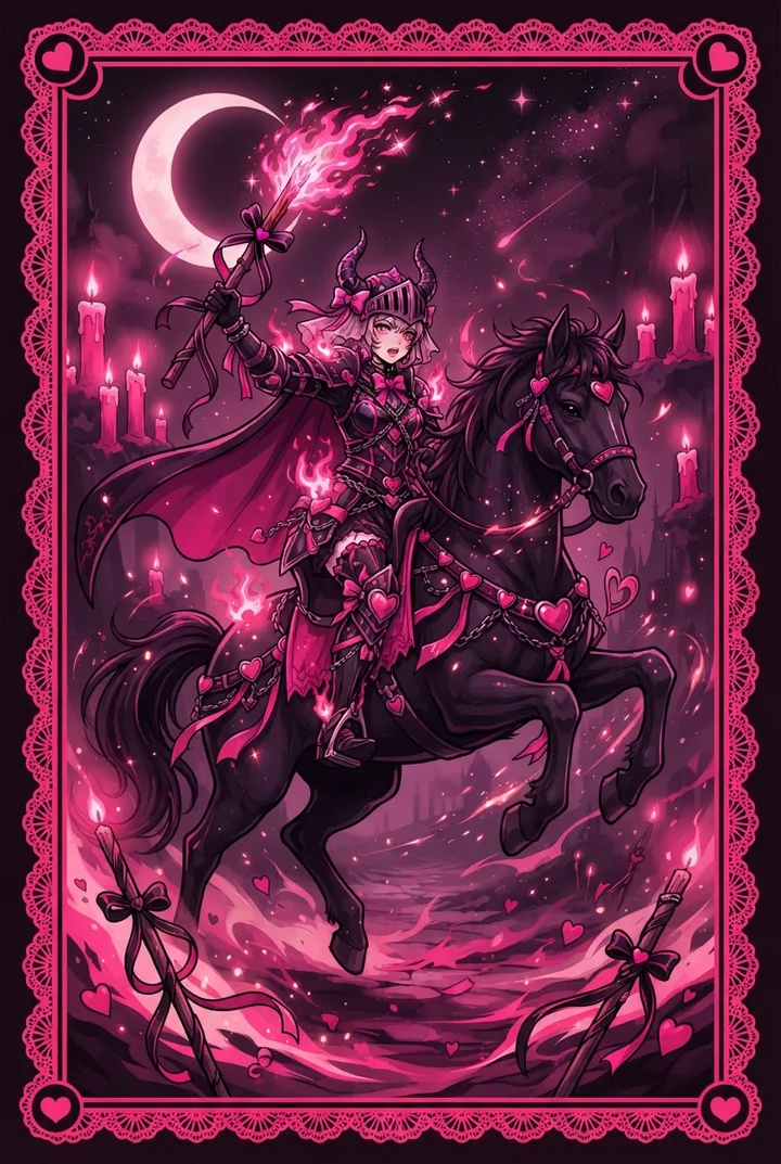 완드 나이트 Knight of Wands 타로 카드